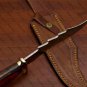 Customized Handmade J2 Steel Hunting Bowie Knife Fixed Blade with Leather sheath