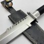 Custom Handmade spring steel Commando knife With Leather Sheath