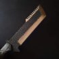 Custom Handmade Carbon Steel Traker knife With Leather Sheath