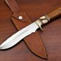 Custom Handmade D2 Steel Hunting Bowie knife With Leather Sheath