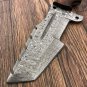 Custom Handmade Damascus Tracker knife Walnut Wood Handle With Leather Sheath