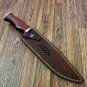 Custom Handmade Dmascus Hunting Camping Bowie knife With Leather Sheath