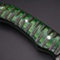 Custom Handmade Dmascus Bowi Skinner,Hunting knife With Leather Sheath