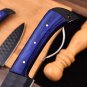Custom Handmade J2 Steel 5 Pice Chef Set With Leather Sheath