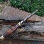 Custom Handmade High Carbon 1015 Bowi Hunting knife With Leather Sheath