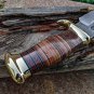 Custom Handmade High Carbon 1015 Bowi Hunting knife With Leather Sheath