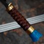 Custom Handmade Damascus Dagger Hunting knife With Leather Sheath