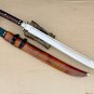 Custom Handmade Carbon Steel Viking Sword With Leather Sheath