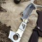 Custom Handmade Machete Hunting, knife Camping knife Stage Antler Handle With Leather Sheath