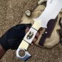 Custom Handmade Machete Hunting, knife Camping knife Stage Antler Handle With Leather Sheath