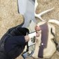 Custom Handmade Machete Hunting, knife Camping knife Stage Antler Handle With Leather Sheath