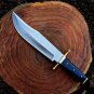 Custom Handmade D2 High Steel Bowi Hunting Knife With Leather Sheath