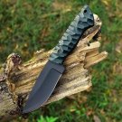 Custom Handmade Carbon Steel Hunting knife With Leather Sheath