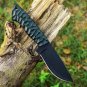 Custom Handmade Carbon Steel Hunting knife With Leather Sheath