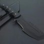 Custom Handmade Carbon Steel Tracker Hunting knife With Leather Sheath
