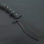Custom Handmade Carbon Steel Tracker Hunting knife With Leather Sheath