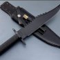 Custom Handmade spring steel Commando knife With Leather Sheath