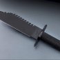Custom Handmade spring steel Commando knife With Leather Sheath