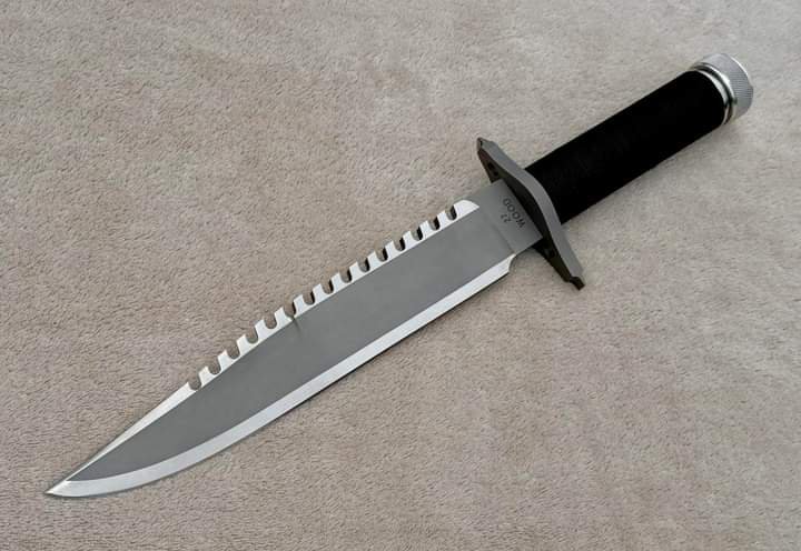 Custom Handmade J2 steel Commando knife With Leather Sheath