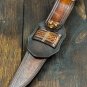 CUSTOM HANDMADE  DAMASUS INTEGRAL BOWIE KNIFE WITH LEATHER SHEATH