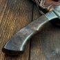 CUSTOM HANDMADE  DAMASUS INTEGRAL BOWIE KNIFE WITH LEATHER SHEATH
