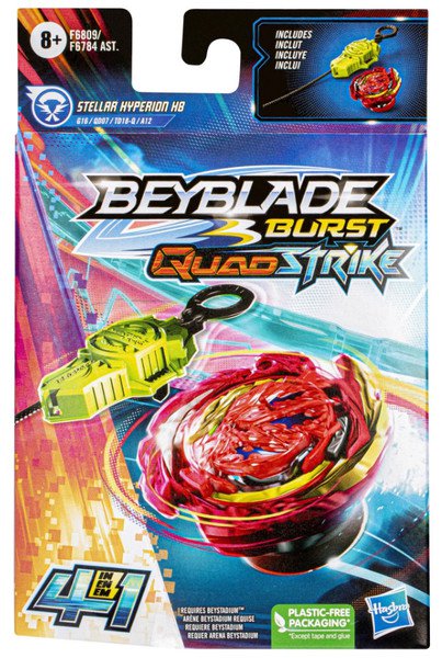 Stellar Hyperion H8 Burst Db Quadstrike Beyblade F6809