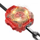 Toys Burst Lr Dual Left & Right Spin Ripcord Sparking Launcher, Red