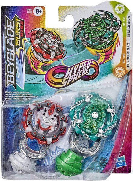 Toys Behemoth Cyclops C5 & Shield Kerbeus K5 Burst Rise Hypersphere Beyblade Dual Pack E9238