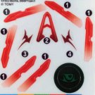 Toys Beyblade Burst Bushin Ashura Ashindra Sticker Set B-135