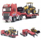 Toys Flatbed Truck Transport With Loader Excavator Truck Diecast Gift Kids Boys
