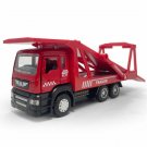 Toys 1:50 Flatbed Truck Car Transporter Carrier Diecast Trucks Red Gift Kids Boys