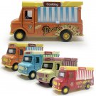 Toys 1/36 Scale Food Truck Van Model Car Diecast Vehicle Pull Back Gift Kids Boys