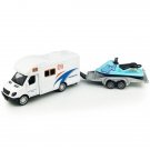 Toys Campers Mini Motorhome Rv Trailer Towing Diecast Cars Gift Kids Boys