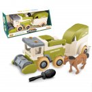 Toys Take Apart Farm Tractor Trailer Truck Harvester Horse Transport Gift Kids Boys