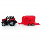 Toys Farm Tractor Truck Trailer Horse Transport Diecast Set Gift Kids Boys