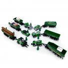 Toys Farm Tractor Trailer Trucks Set Diecast Klift Pickup Carrier Gift Kids Boys