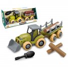 Toys Take Apart Farm Tractor Trailer Truck Loader Log Transport Gift Kids Boys