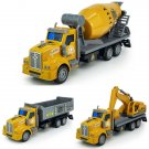 Toys 1:36 Excavator Cement Mixer Dump Truck Diecast Construction Model Gift Kids Boys