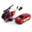 Toys Fire Vehicle Fire Engine Helicopter And Car Set Toddlers Gift Kids Boys