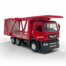 Toys 1/50 Scale Flatbed Truck Car Transporter Model Car Diecast Red Gift Kids Boys