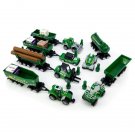 Toys Farm Set Tractor Klift Pickup Truck W/ Trailer Diecast Gift Kids Boys