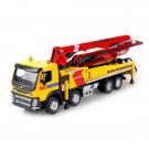 Toys 1:50 Concrete Pump Truck Construction Vehicle Model Diecast Yellow Gift Kids Boys