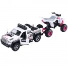 Toys 1/36 Scale Pickup Truck Trailer Atv Motorcycle Model Diecast Gift Kids Boys