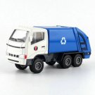 Toys 1/60 Scale Garbage Truck Model Car Diecast Metal Blue Gift Kids Boys