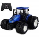 Toys 1/24 Scale Rc Farm Tractor Truck 2.4Ghz Diecast Remote Control Truck Gift Kids Boys