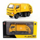 Toys Garbage Truck 1/60 Scale Sanitation Vehicle Model Diecast Yellow Gift Kids Boys