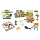 Toys Take Apart Farm Playset Tractor Truck Harvester Animal Transport Gift Kids Boys