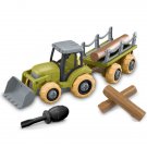 Toys Take Apart Farm Tractor Truck Loader Wood Transport Toddlers Gift Kids Boys