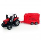 Toys Farm Tractor Truck Trailer Horse Transport Diecast Model Gift Kids Boys