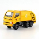 Toys 1:60 Garbage Dump Truck Sanitation Model Car Diecast Truck Yellow Gift Kids Boys